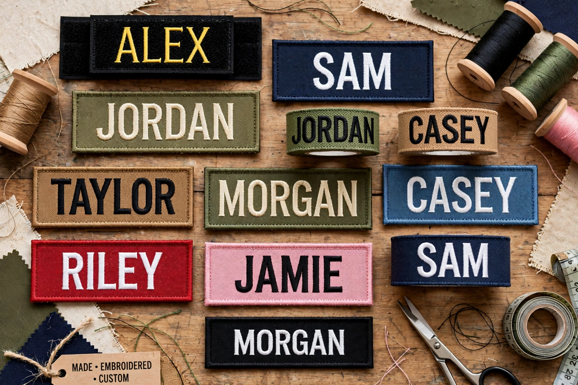 custom name patches - embroidery guide image