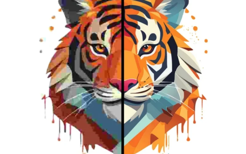 Vector art services — logo manually converted to clean vector artwork